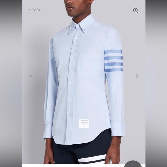 Thom Browne Other - Thom Browne 4-bar Solid Blue Button Down Sz 0